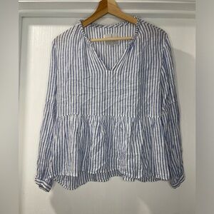 Rails Raylyn Fremont Stripe Top in Blue and White. Size S